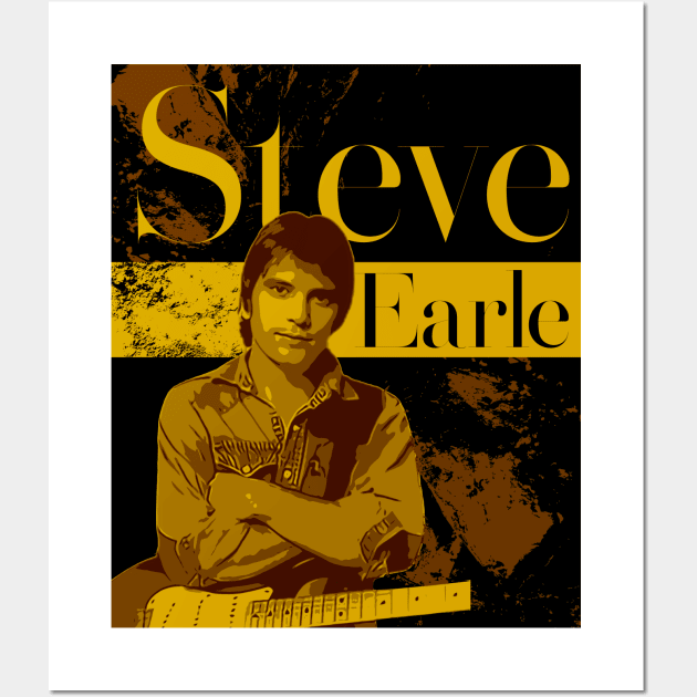 Steve Earle \\ 80s Wall Art by Nana On Here